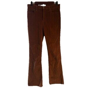 Time and Tru Brown Corduroy Bootcut Jeans Pants Women Size 8 Boho Western